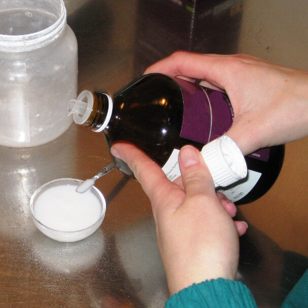 Preparazione della resina